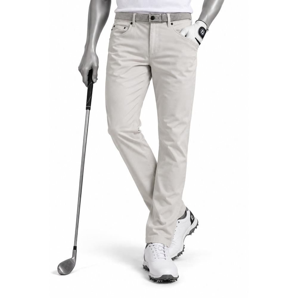 Projek Raw Tech Apparel Mens Golf Pants Light Gray Performance Stretch 34x31